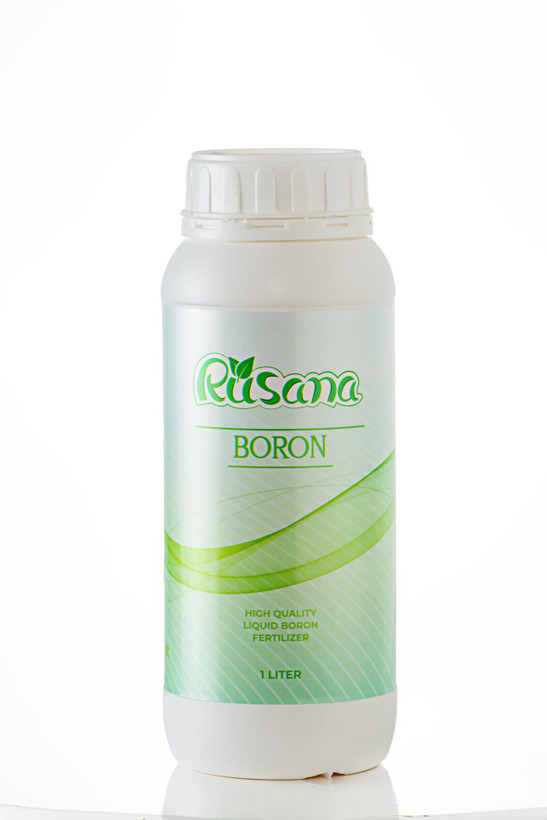 کود مایع بر(بور) BORON حاوی ۵۶٪اسید بوریک_برند روساناRusana _اسپانیایی_ یک لیتری