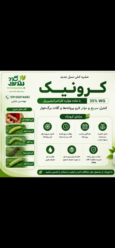 حشره کش کرونیک ( کرم کش)35%wg_چینی ۵۰گرمی